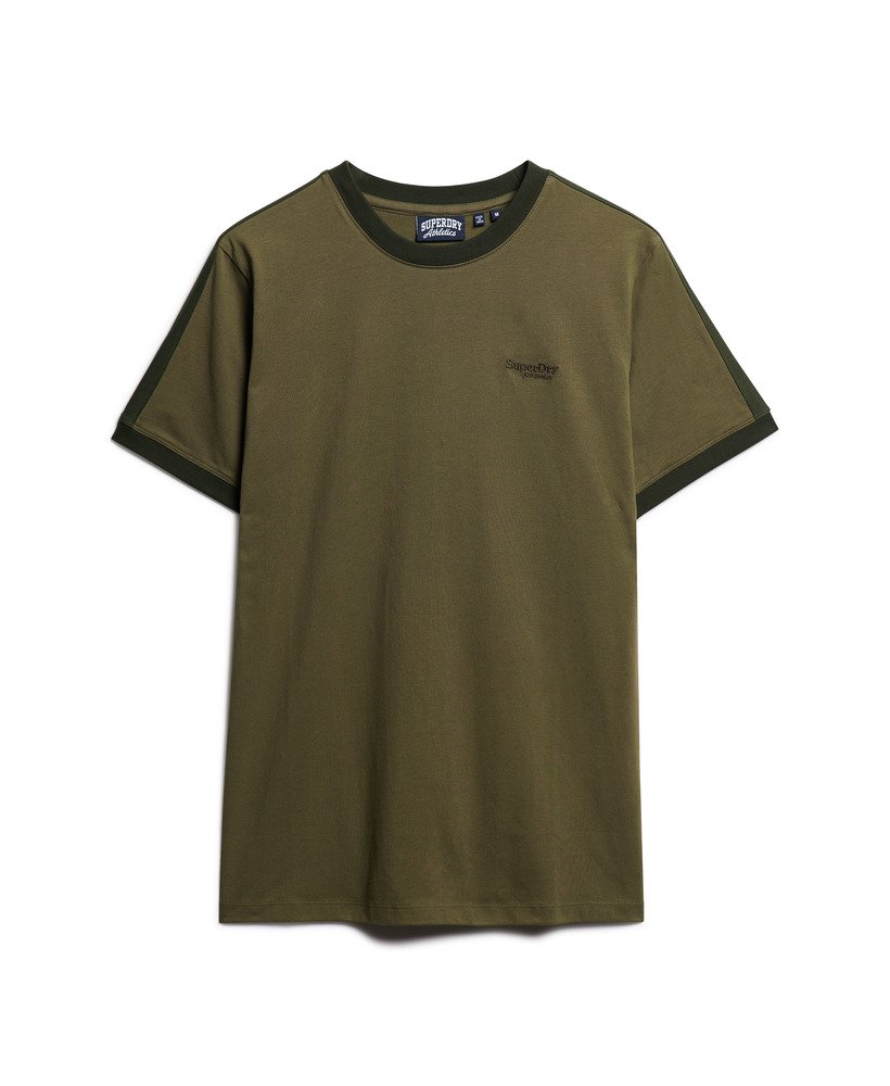 エッセンシャル ロゴ レトロ tシャツ オリーブ ナイトグリーンサープラスグッズ オリーブ