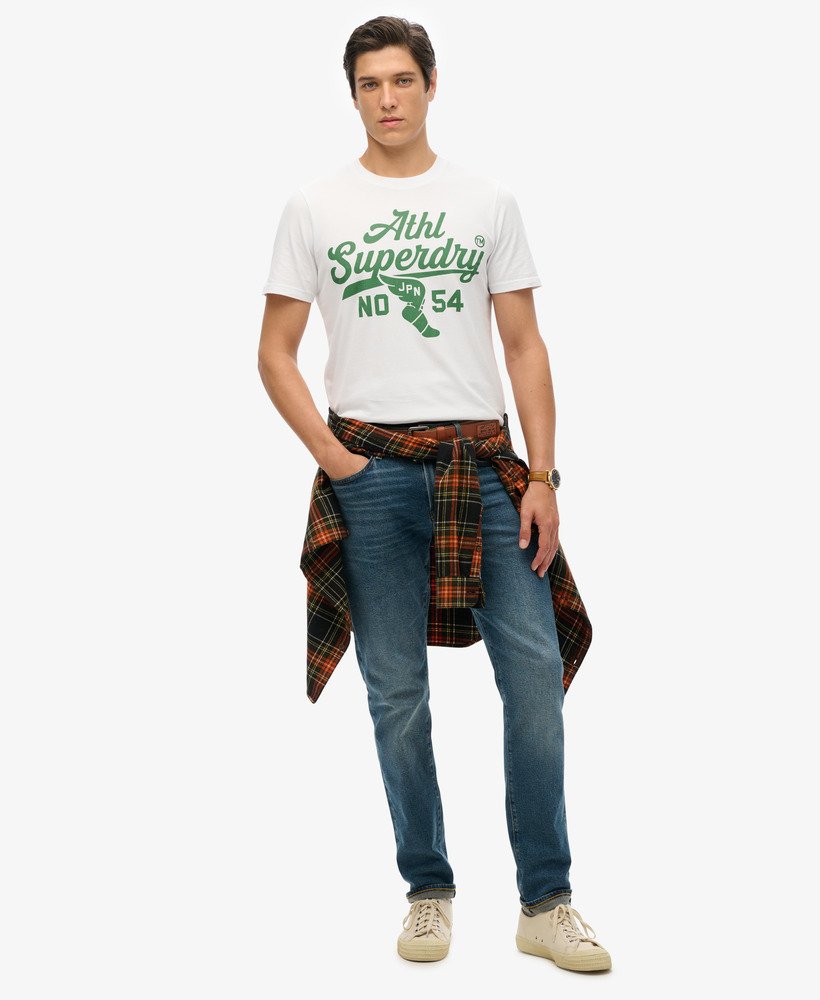 陸上競技グラフィックtシャツ(optic)
