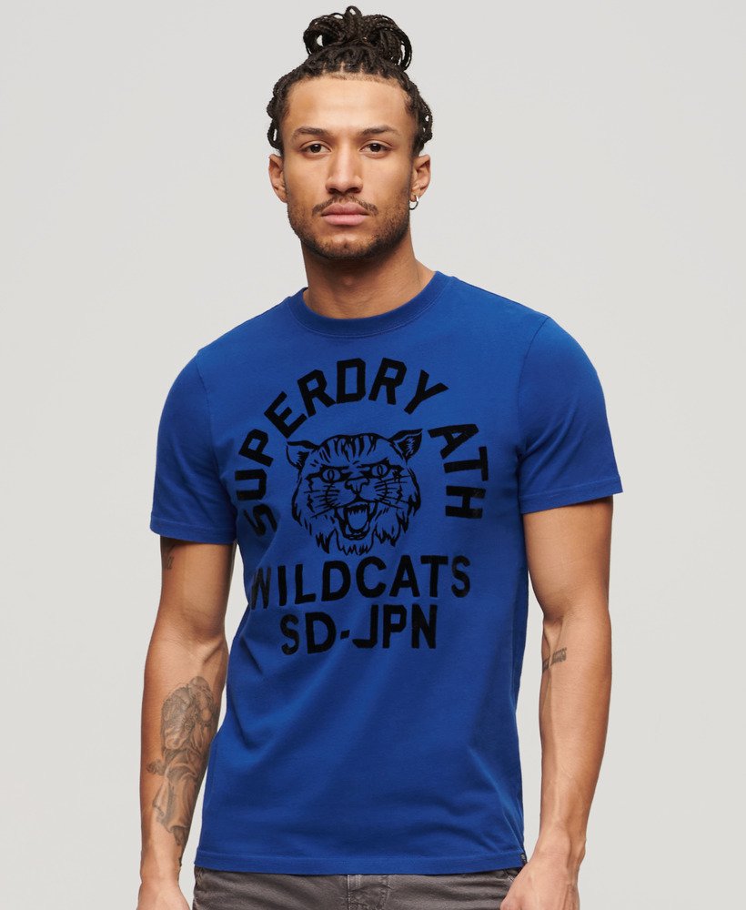 陸上競技用グラフィックtシャツ(リーガルブルー)
