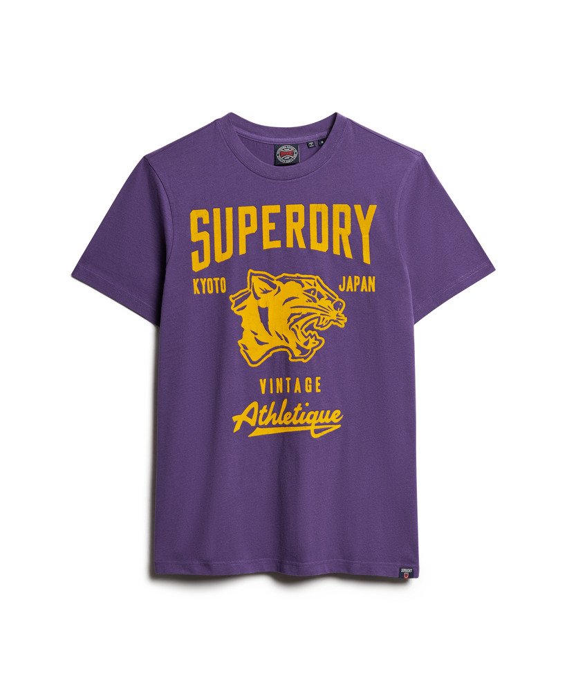 陸上競技グラフィックtシャツ(lex purple)