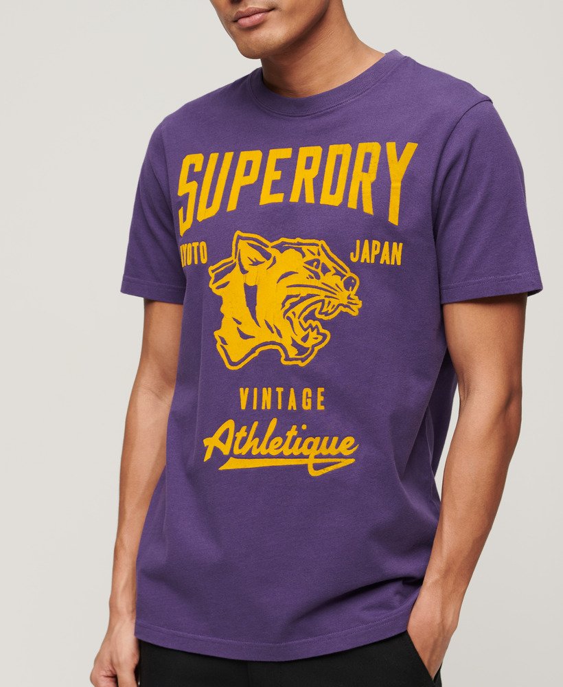 陸上競技グラフィックtシャツ(lex purple)