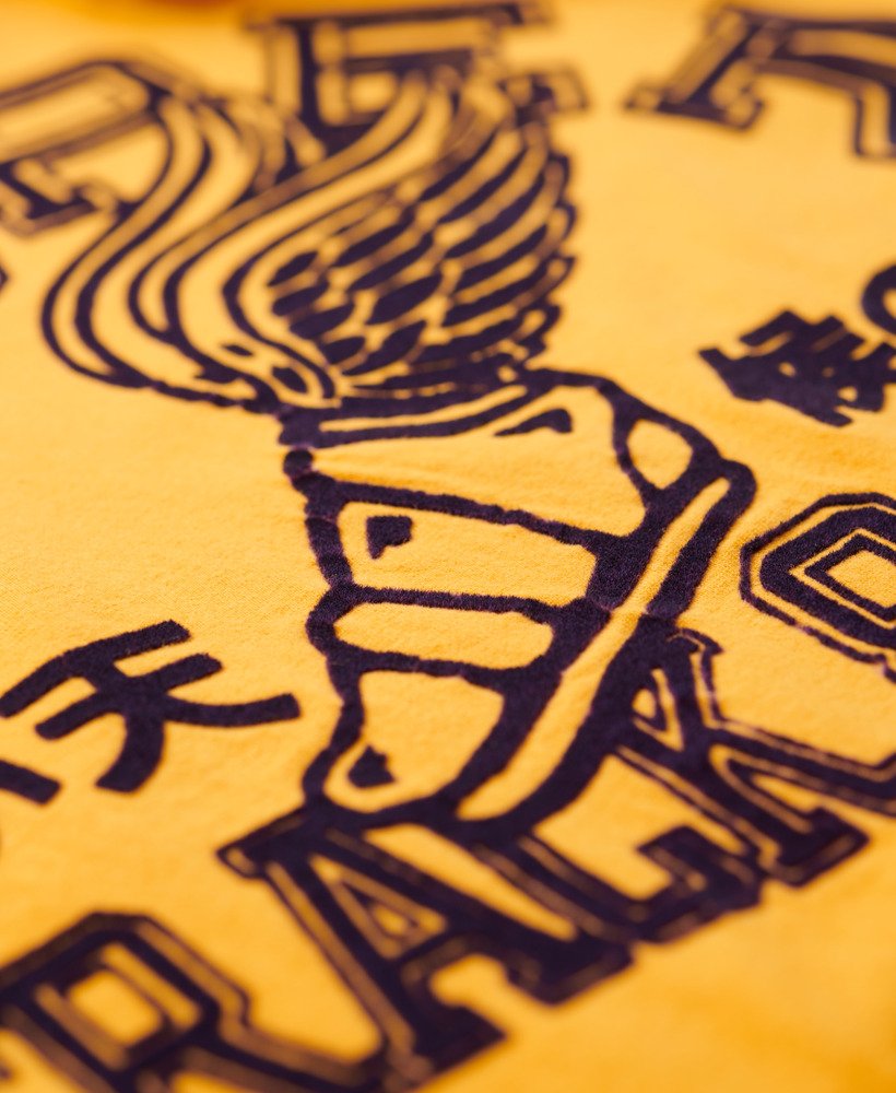 陸上競技グラフィックtシャツ(ユタゴールド)