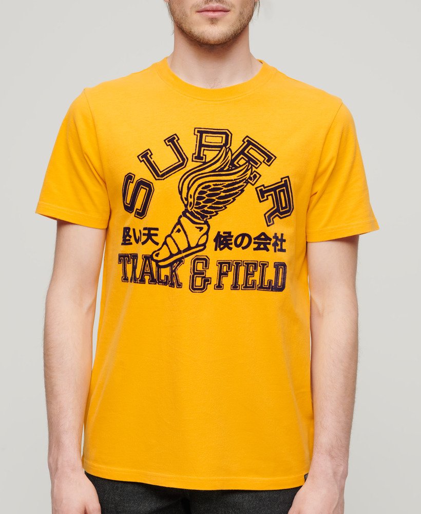 陸上競技グラフィックtシャツ(ユタゴールド)