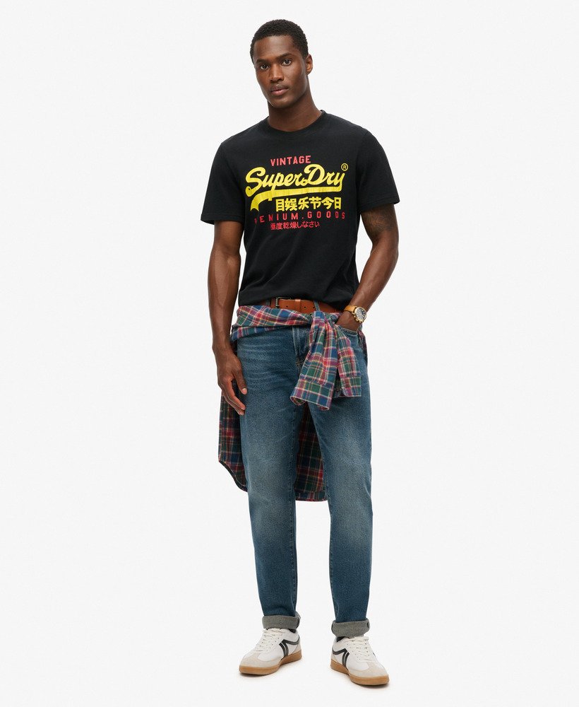 ヴィンテージ ロゴ デュオ tシャツ(ジェットブラック)