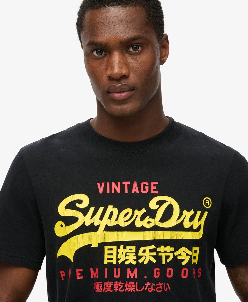 ヴィンテージ ロゴ デュオ tシャツ(ジェットブラック)
