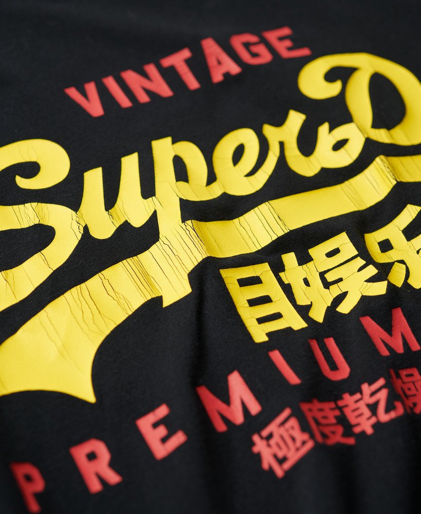 ヴィンテージ ロゴ デュオ tシャツ(ジェットブラック)