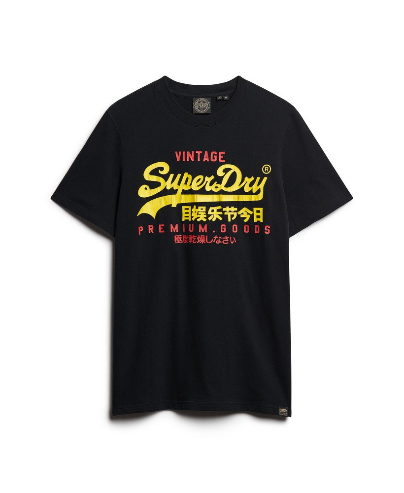 ヴィンテージ ロゴ デュオ tシャツ(ジェットブラック)