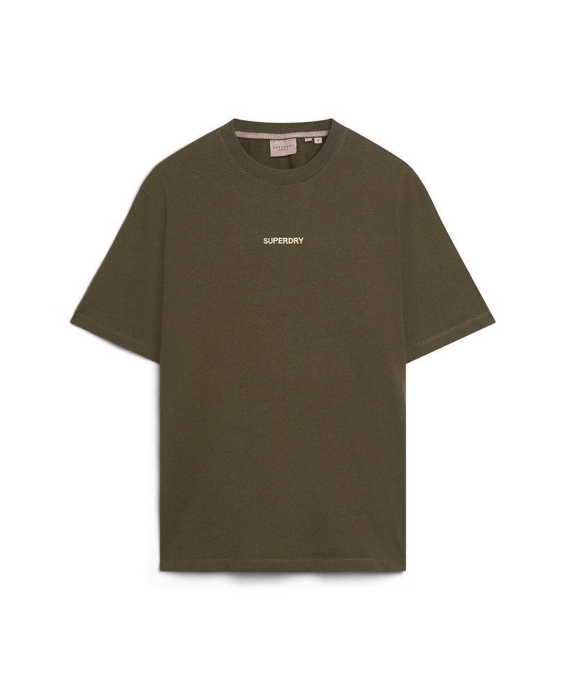 マイクロロゴグラフィックルーズtシャツ(アーミーカーキ)