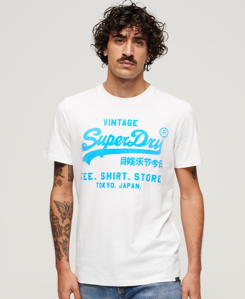 ネオンヴィンテージロゴtシャツ(optic)