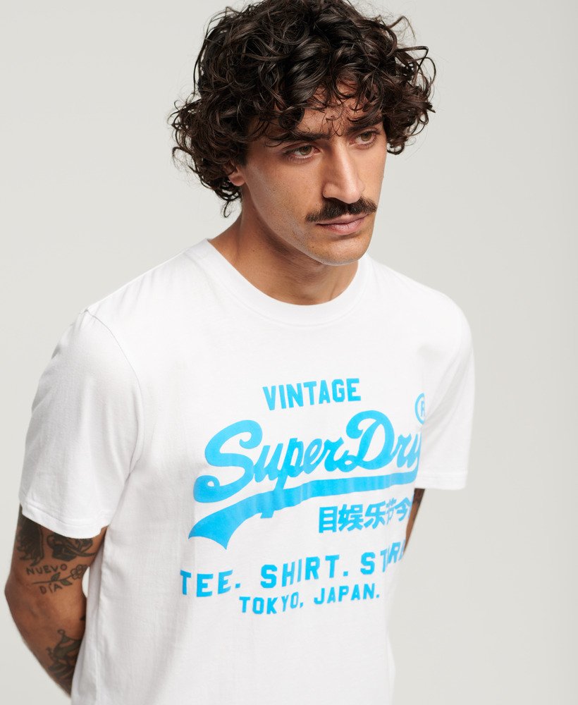ネオンヴィンテージロゴtシャツ(optic)