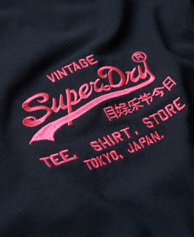ネオンヴィンテージロゴtシャツ(エクリプスネイビー)
