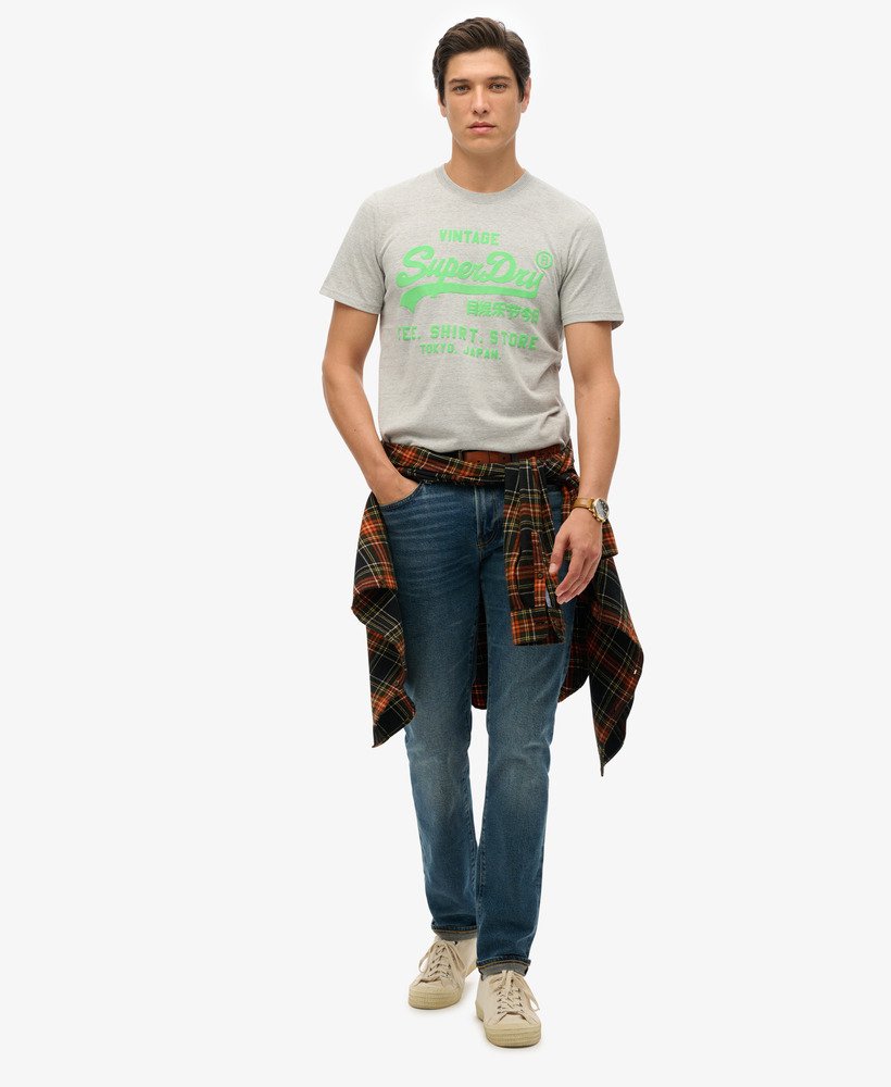 ネオンヴィンテージロゴtシャツ(アスレチックグレーマール)