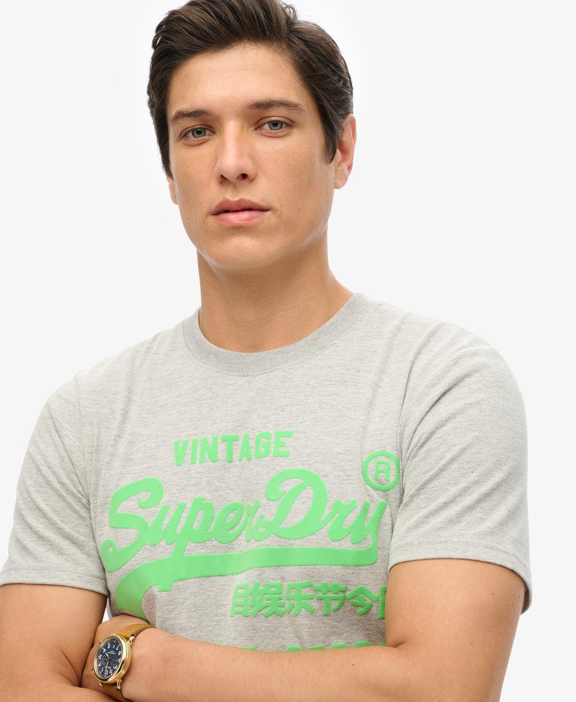 ネオンヴィンテージロゴtシャツ(アスレチックグレーマール)