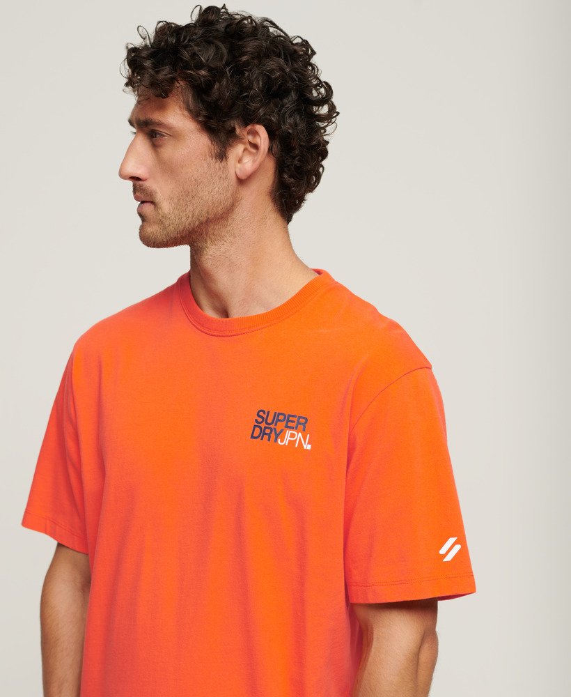 スポーツウェア ロゴ ルーズtシャツ(フレイムオレンジ)