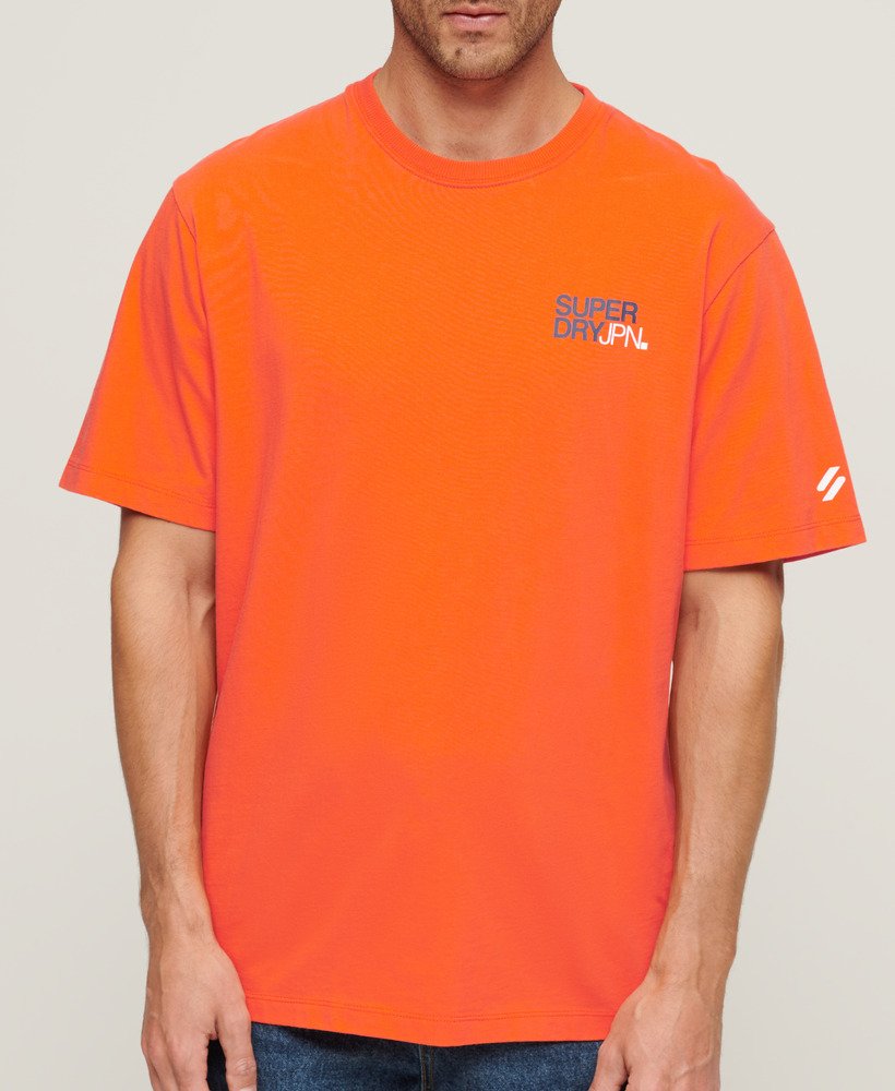 スポーツウェア ロゴ ルーズtシャツ(フレイムオレンジ)