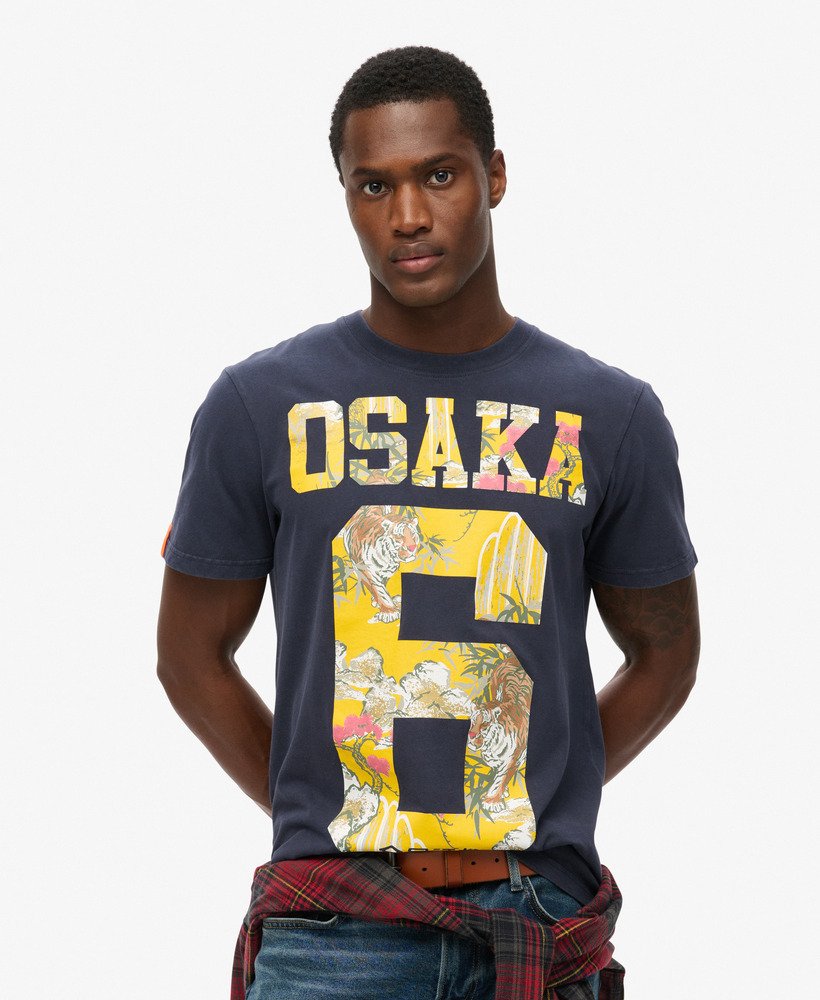 大阪6 ジャパニーズ インフィル tシャツ(フレンチネイビー)
