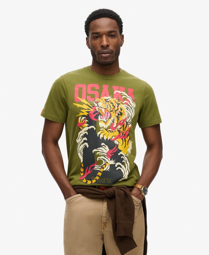 大阪6 ナラティブtシャツ(カーキオリーブ)