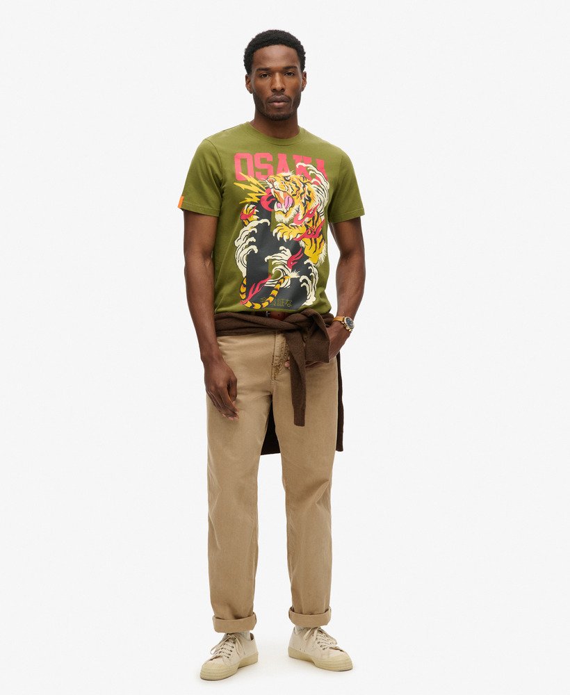 大阪6 ナラティブtシャツ(カーキオリーブ)