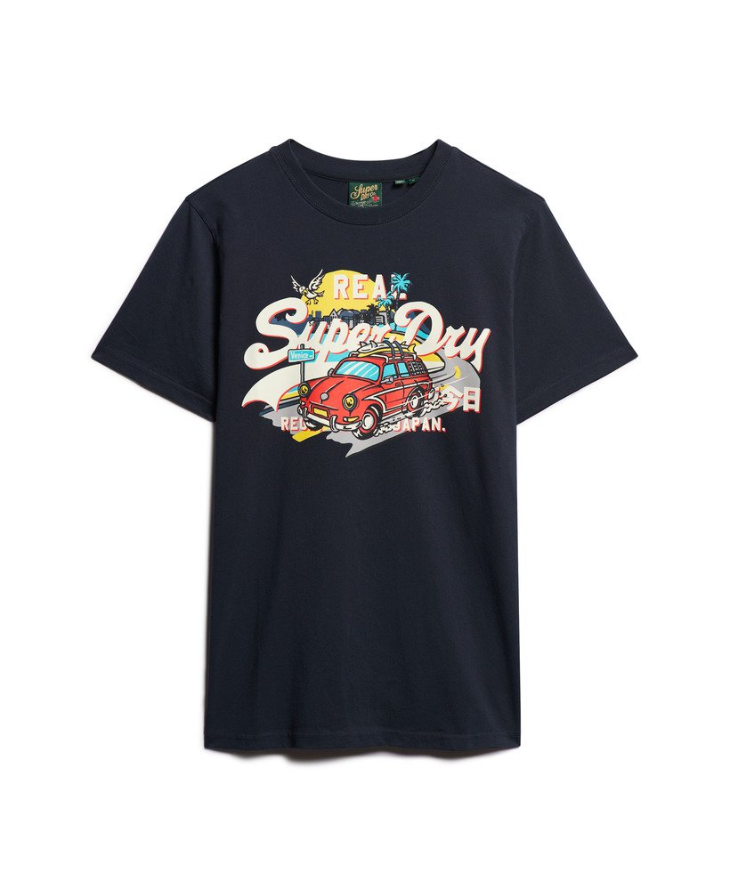 laヴィンテージロゴグラフィックtシャツ(エクリプスネイビー)
