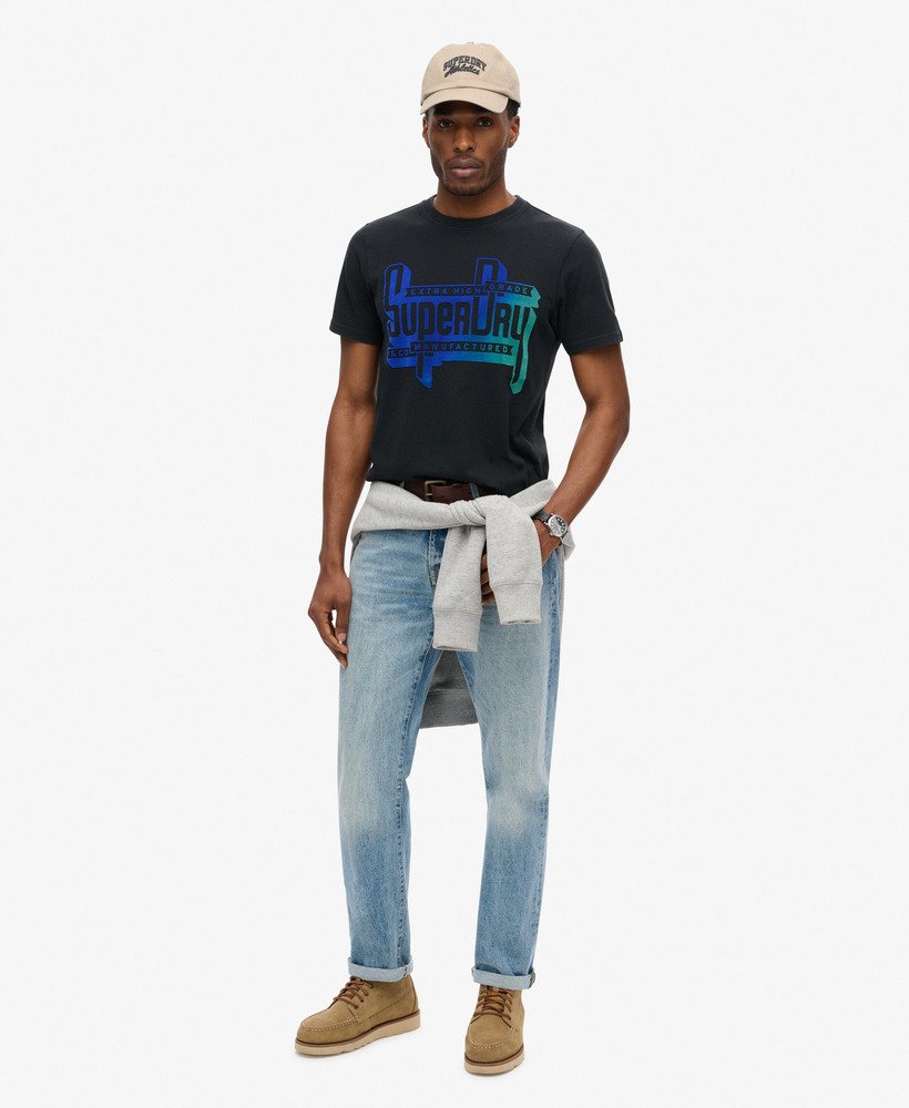 ネロブラックマールのフロックフェードグラフィックtシャツ