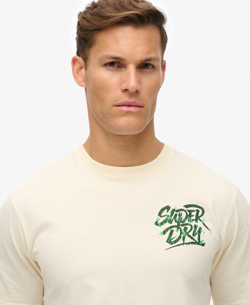 ローファイパンクグラフィックルーズtシャツ(ライスホワイト)