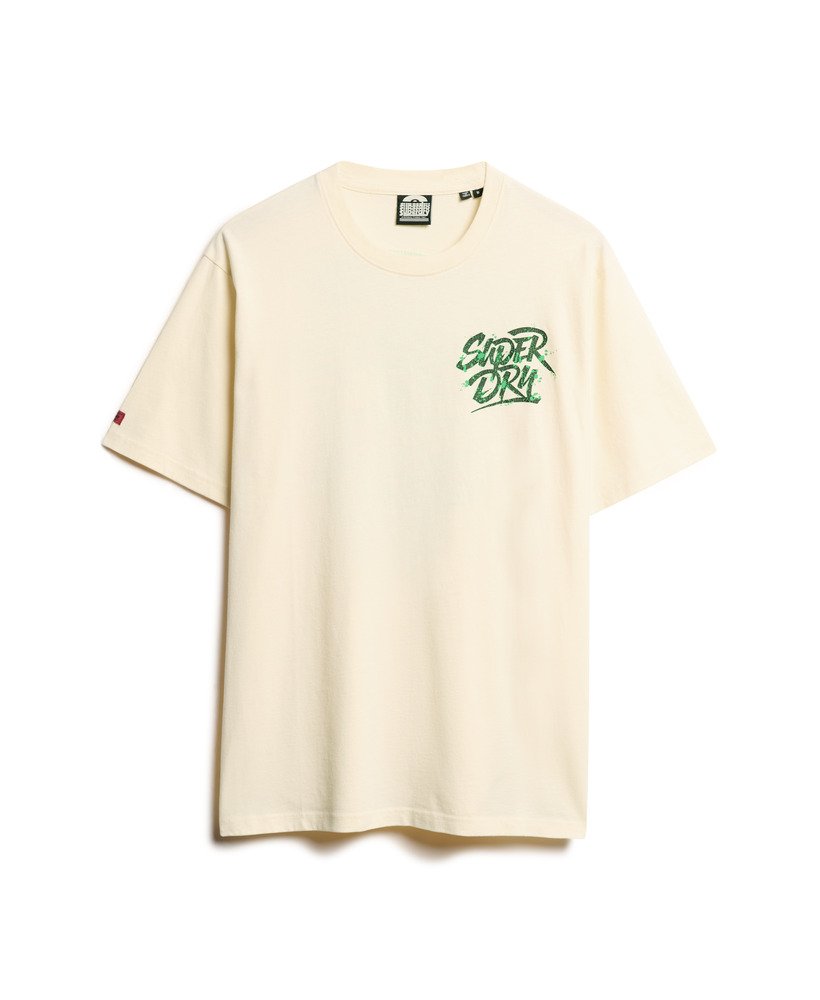 ローファイパンクグラフィックルーズtシャツ(ライスホワイト)
