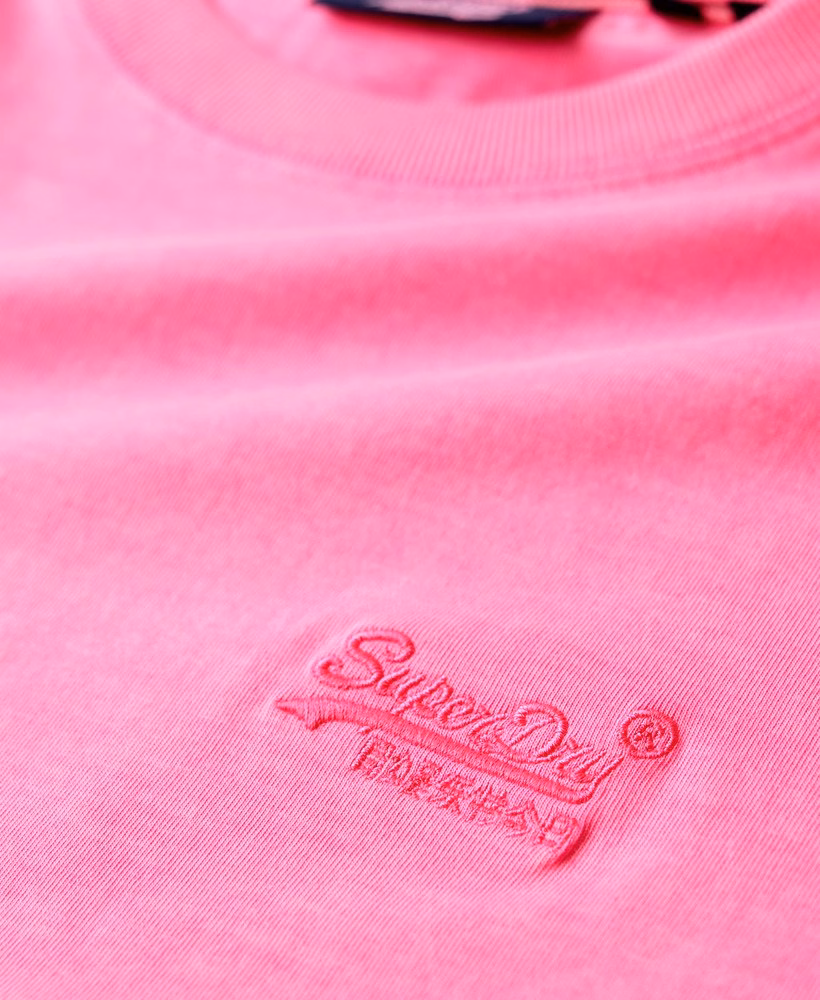 エッセンシャルロゴ刺繍入りネオンTシャツ