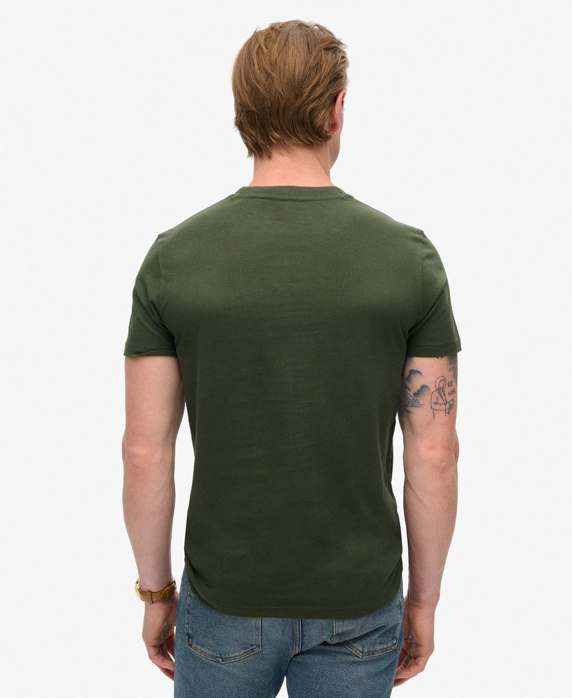 オーガニックコットン エッセンシャル ロゴ tシャツ(ダッフルバッグ入り、グリーン)