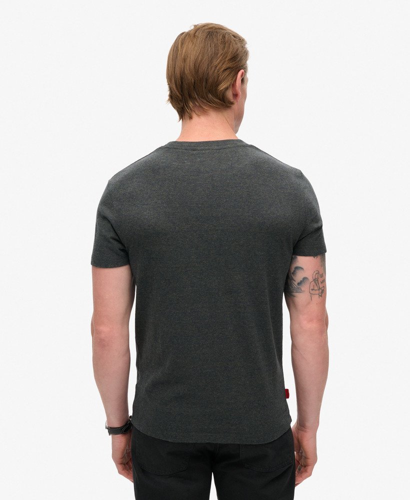 オーガニックコットン エッセンシャル ロゴ tシャツ(エクリプス ネイビーオリーブ フィーダー)