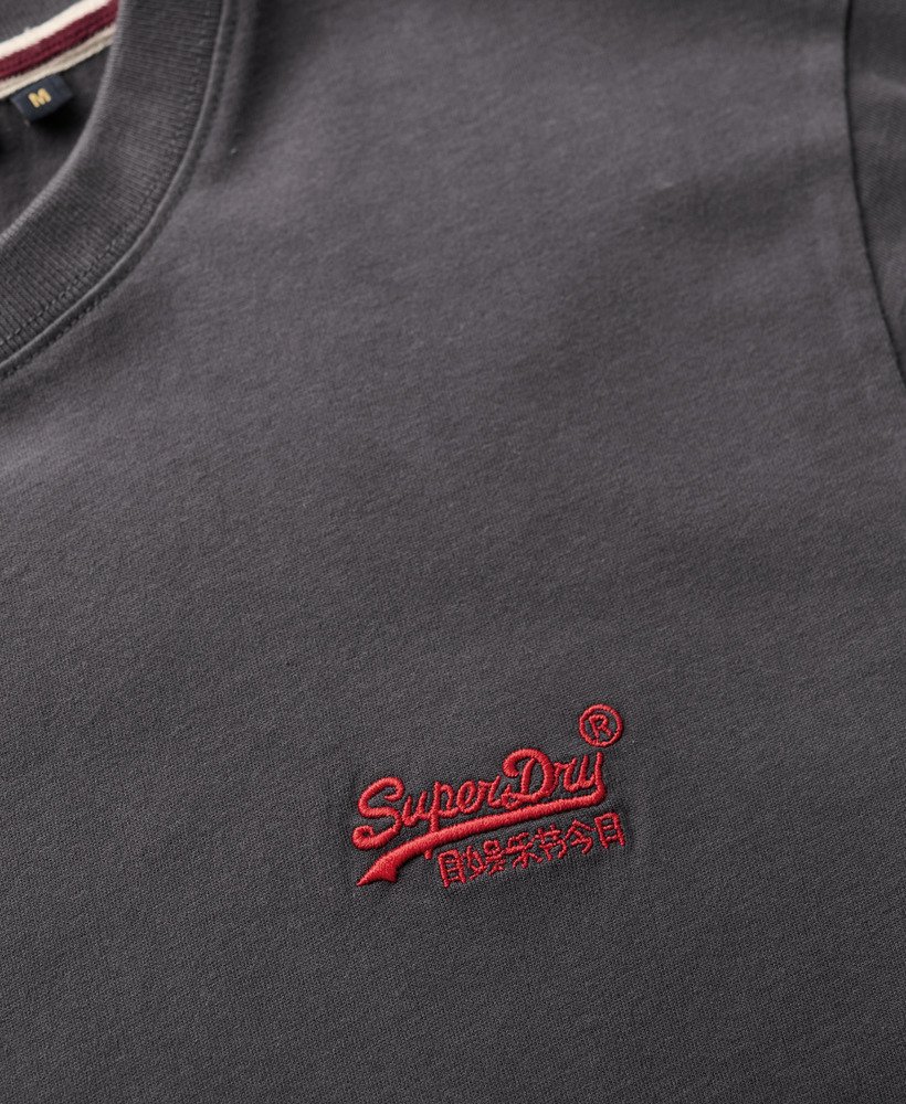 オーガニックコットン エッセンシャル ロゴ tシャツ(グラファイトブラックフルオレッド)