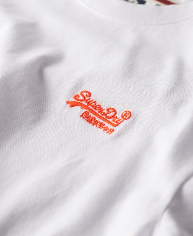オーガニックコットン エッセンシャル ロゴ tシャツ(オプティックハザードオレンジ)
