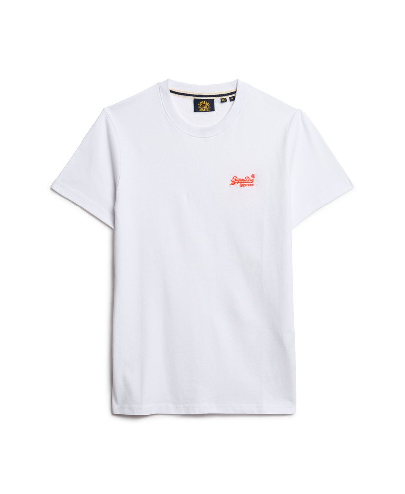 オーガニックコットン エッセンシャル ロゴ tシャツ(オプティックハザードオレンジ)