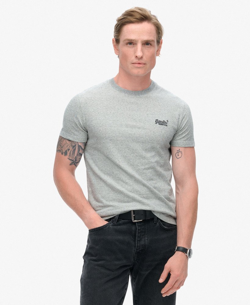 オーガニックコットン エッセンシャル ロゴ tシャツ(ライトグレー) グリンドルフィーダー