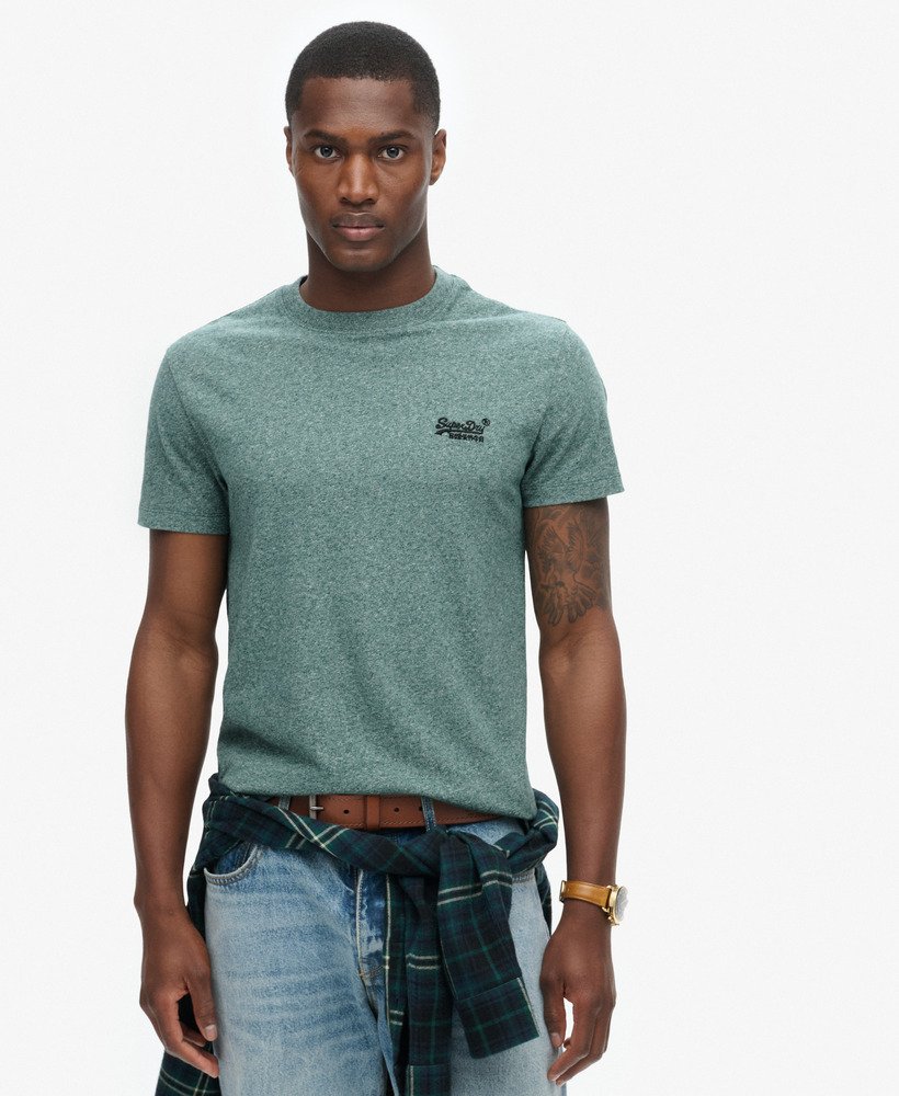オーガニックコットン エッセンシャル ロゴ tシャツ(ミッドパイングリーングリット)