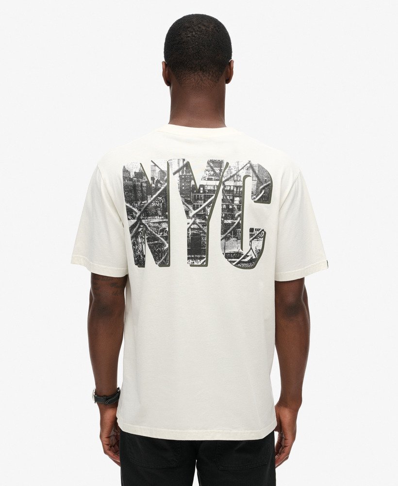 フォトグラフィック スケート ルーズ tシャツ(オフホワイト)