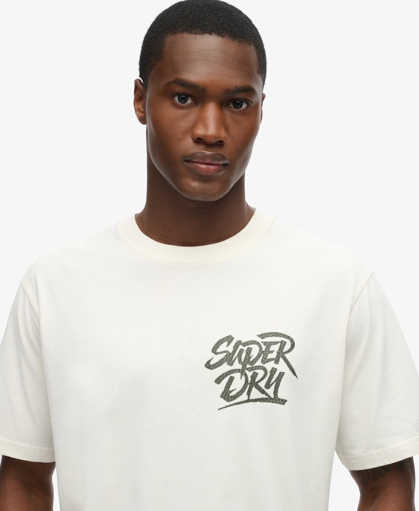 フォトグラフィック スケート ルーズ tシャツ(オフホワイト)