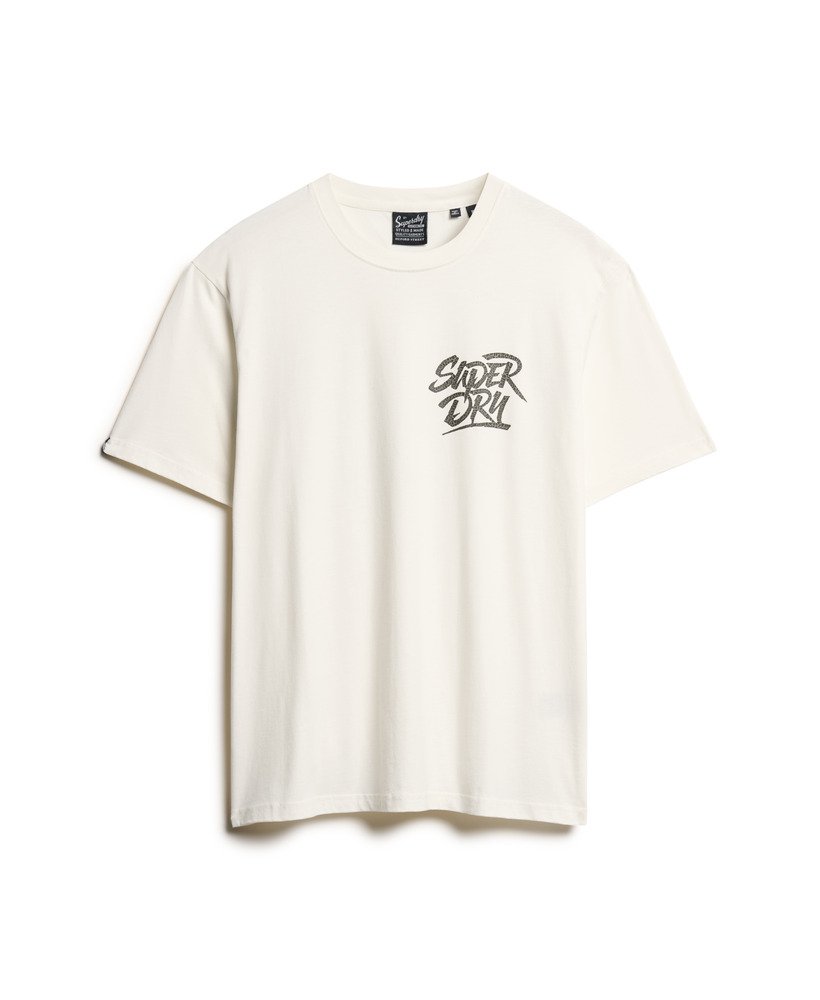 フォトグラフィック スケート ルーズ tシャツ(オフホワイト)