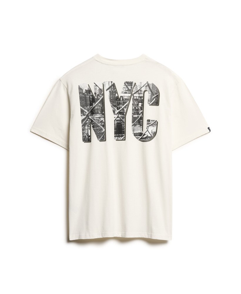 フォトグラフィック スケート ルーズ tシャツ(オフホワイト)