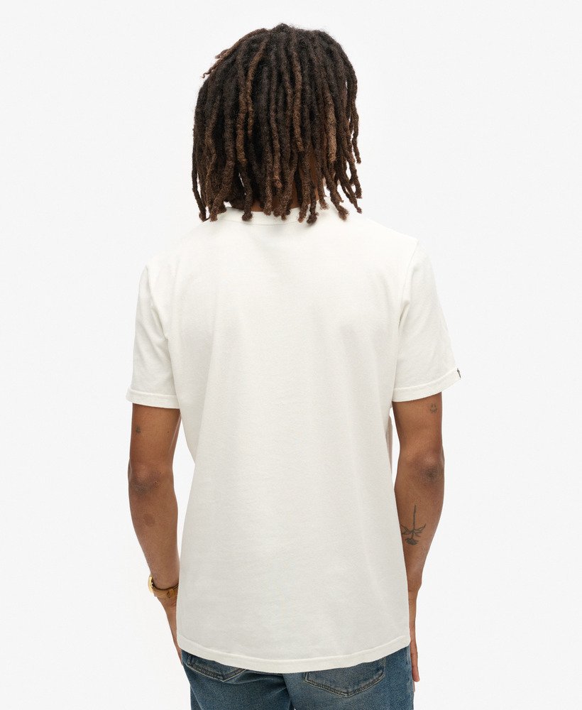 アウトドアグラフィックストライプtシャツ(ウィンターホワイト)