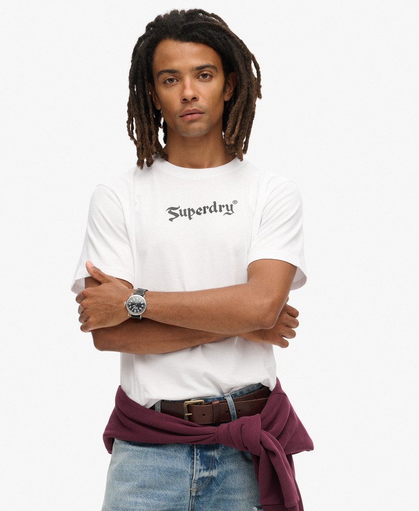 レトロロックグラフィックtシャツ(optic)