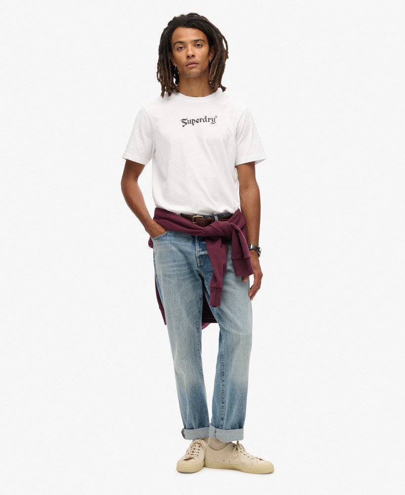 レトロロックグラフィックtシャツ(optic)