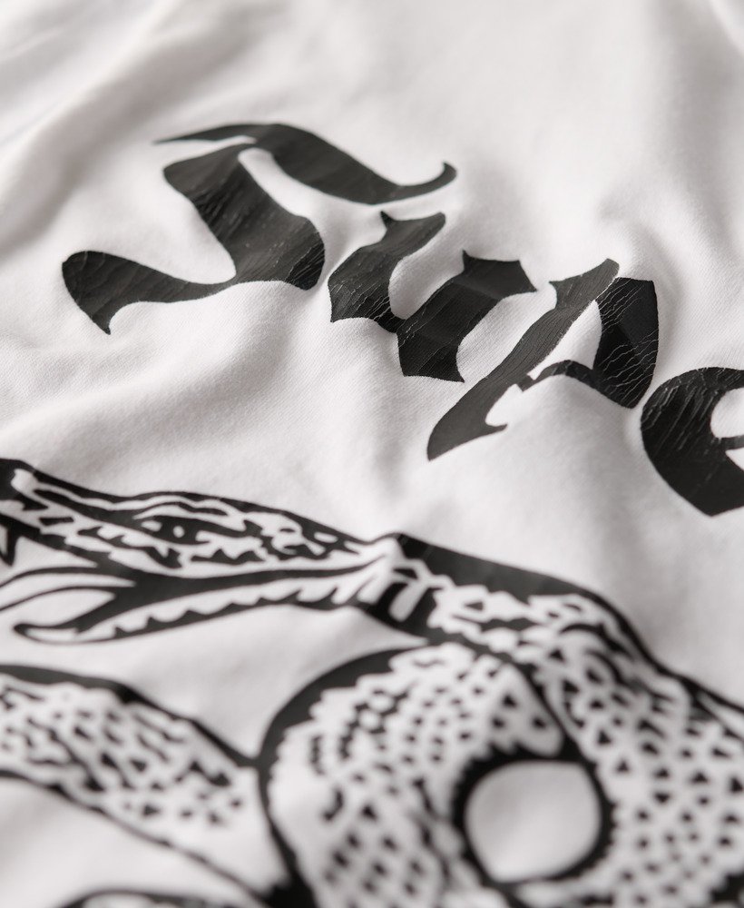 レトロロックグラフィックtシャツ(optic)