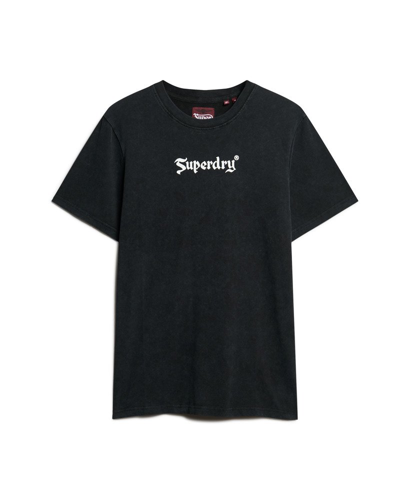 レトロロックグラフィックtシャツ(ブラック)