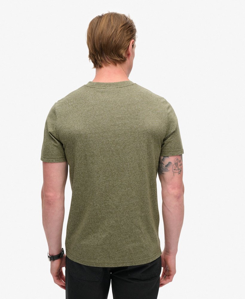 エンボス加工グラフィックtシャツ(ハッシュドオリーブグリット)