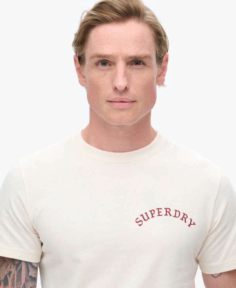 タトゥーグラフィックtシャツ(クリーム)