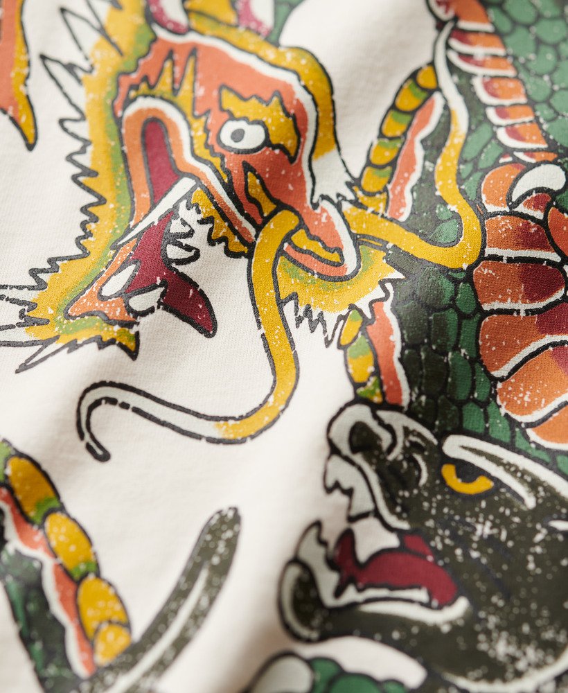 タトゥーグラフィックtシャツ(クリーム)