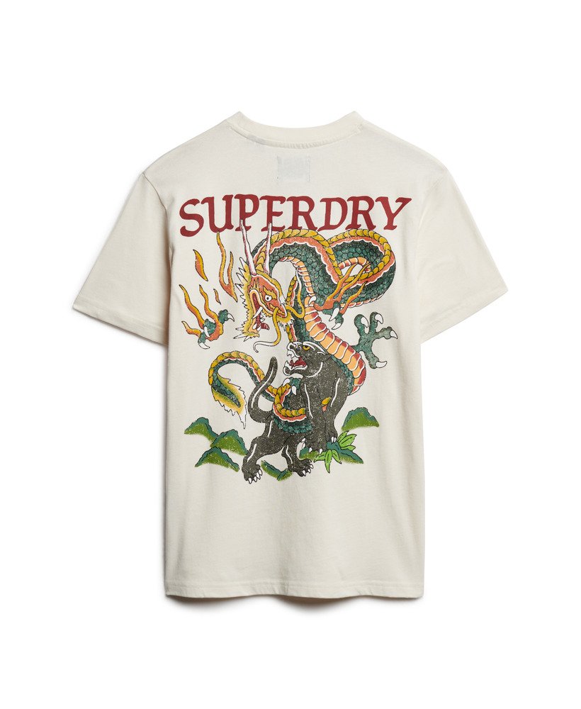 タトゥーグラフィックtシャツ(クリーム)