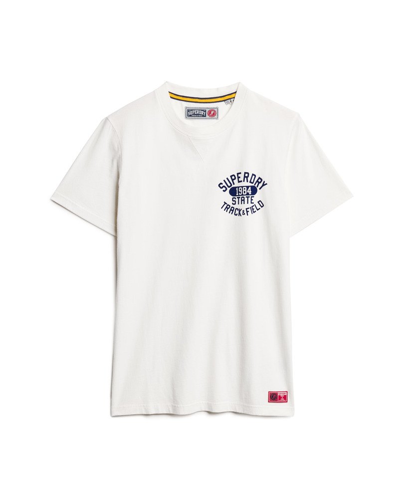 トラックフィールドグラフィックtシャツ(ニューチョークホワイト)