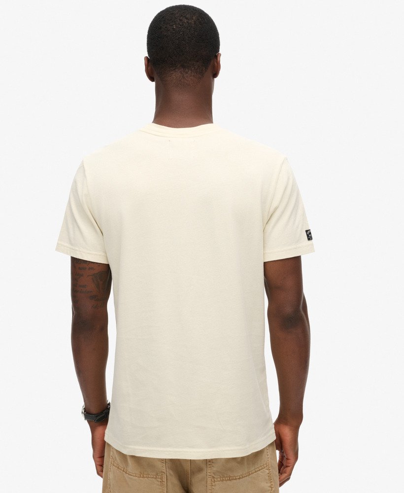 ワークウェア ガソリン グラフィック tシャツ(ライスホワイト)