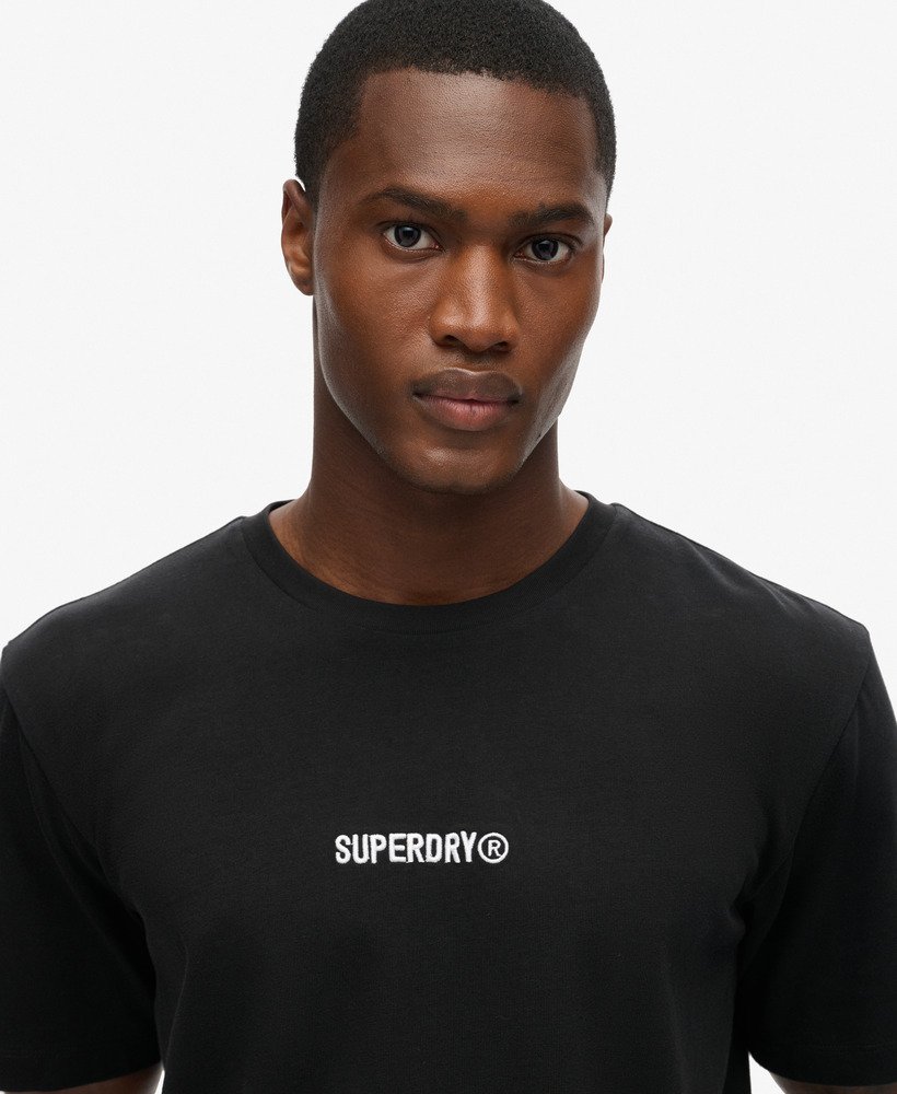 マイクロロゴグラフィックルーズtシャツ(ブラック)